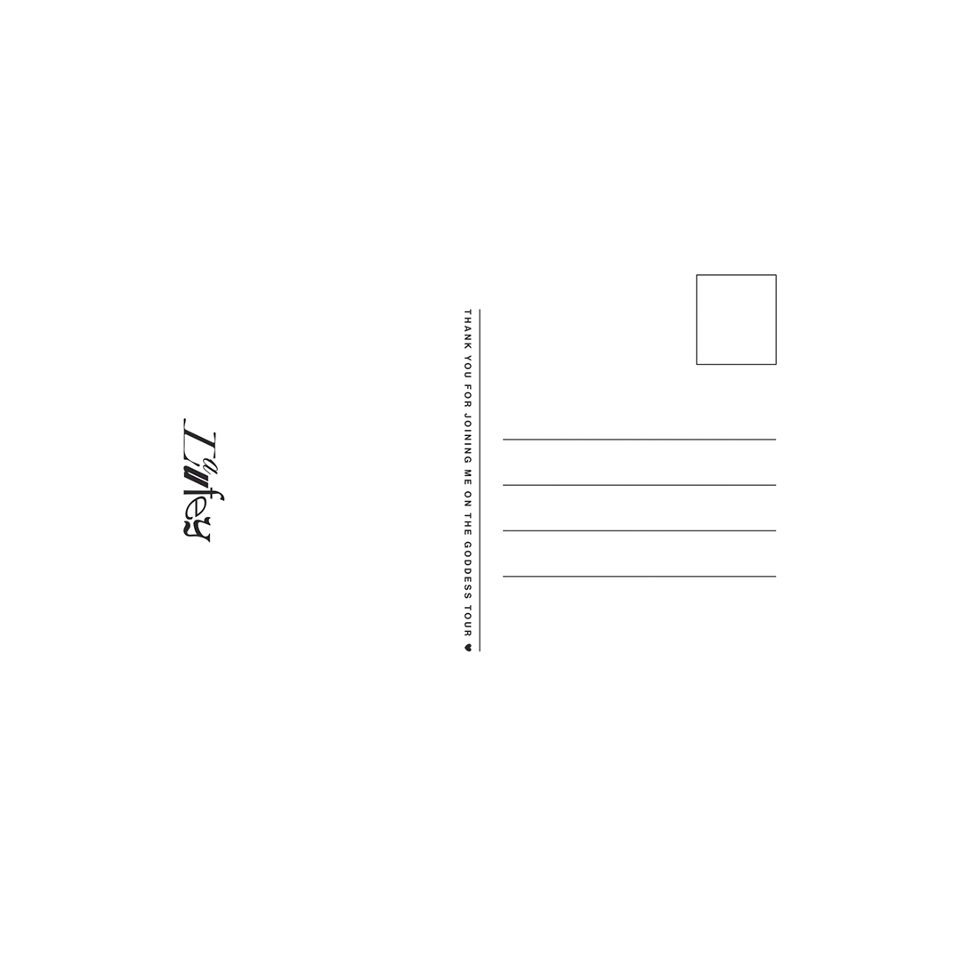 The Goddess Tour Postcard Set