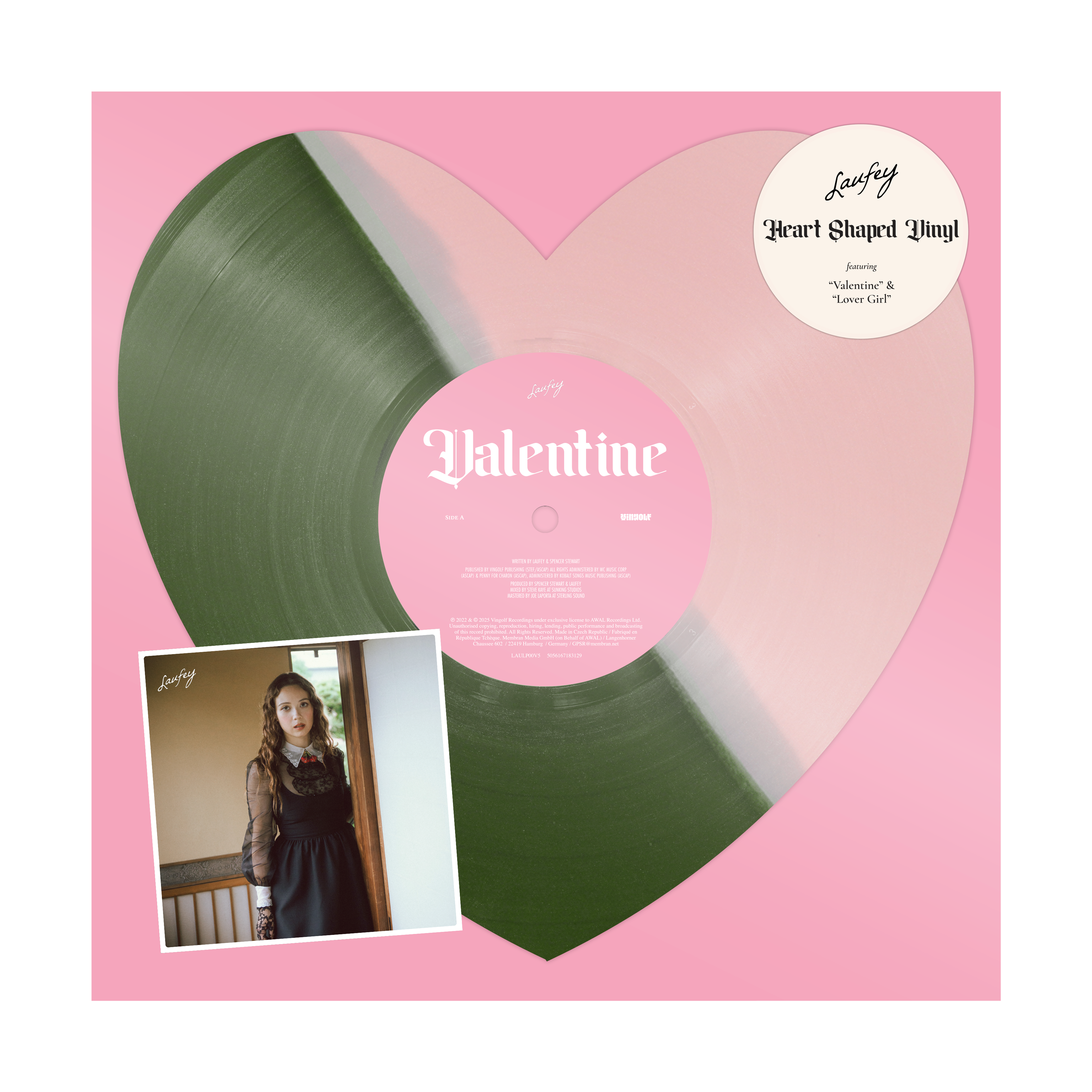 Strawberry Matcha Heart-Shaped Vinyl Laufey – Laufey Merch