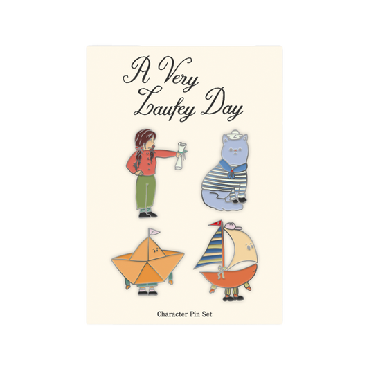 A Very Laufey Day Character Pin Set