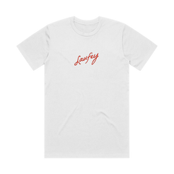 Embroidered Signature Tee - Red Thread Laufey Apparel