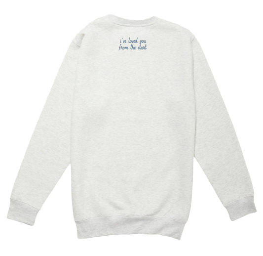 Embroidered Signature Crewneck - Blue Thread