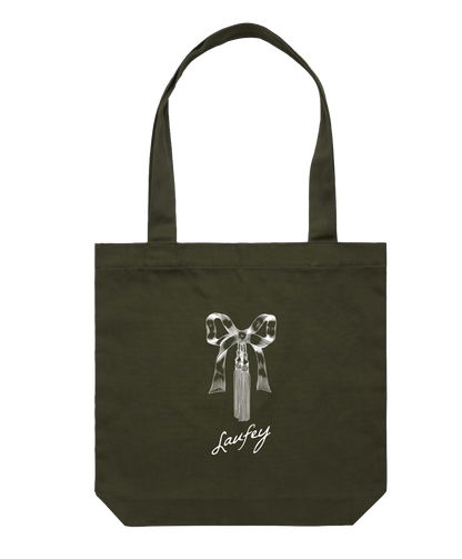 Evergreen Ribbon Tote