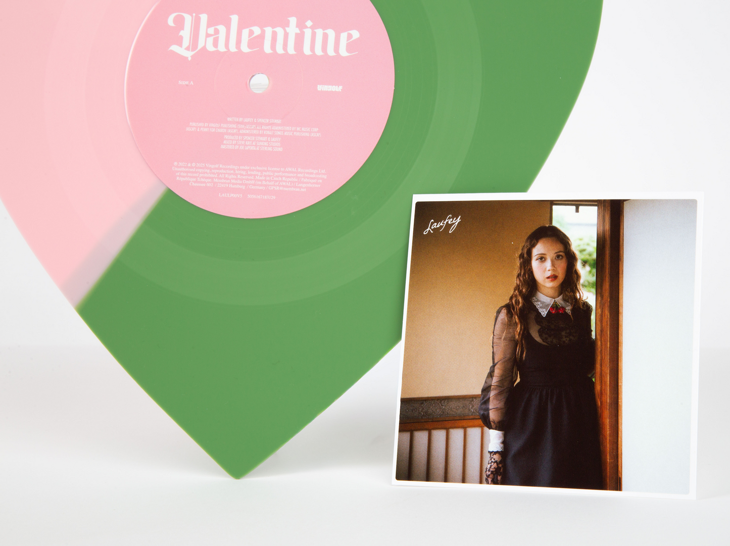 Strawberry Matcha Heart-Shaped Vinyl Laufey – Laufey Merch Strawberry Matcha Heart-Shaped Vinyl Laufey – Laufey Merch