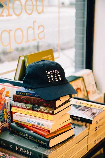 Book Club Embroidered Hat - Navy
