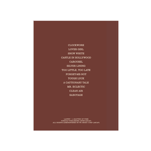 A Matter of Time Songbook