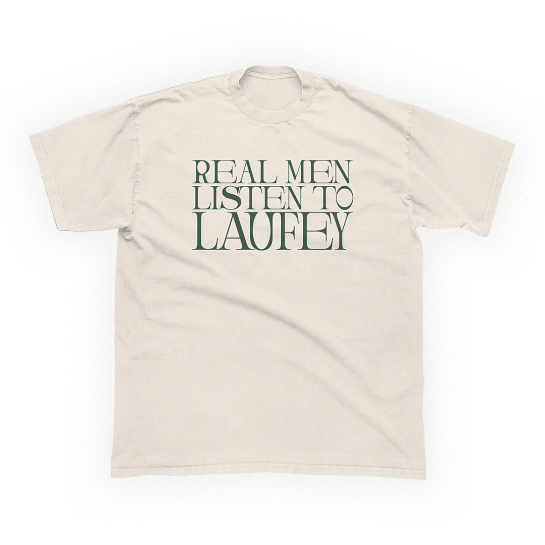 Real Men Listen To Laufey Tee T-Shirt Laufey – Laufey Merch