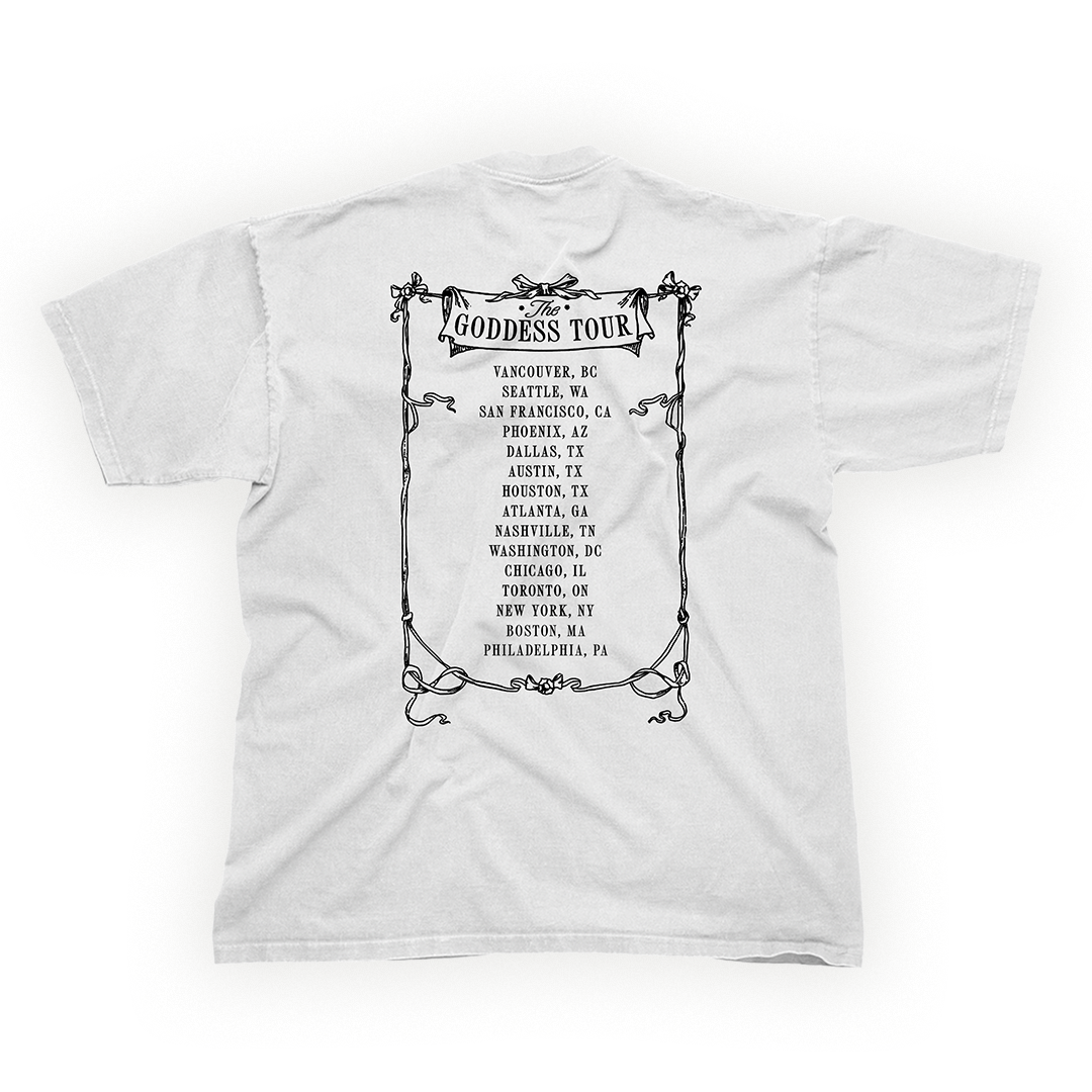 The Goddess Tour Tee - White