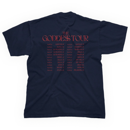 The Goddess Tour Tee - Navy