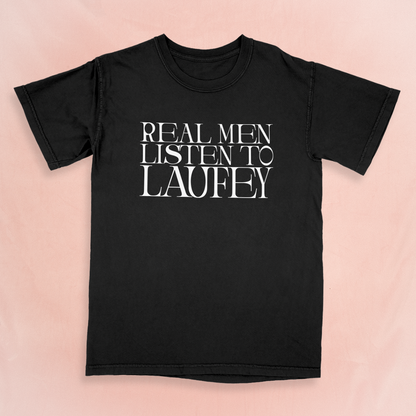 Real Men Listen To Laufey Tee - Black