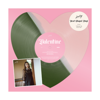 Valentine - Strawberry Matcha Heart-Shaped Vinyl