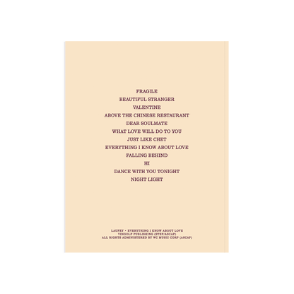 Everything I Know About Love Songbook