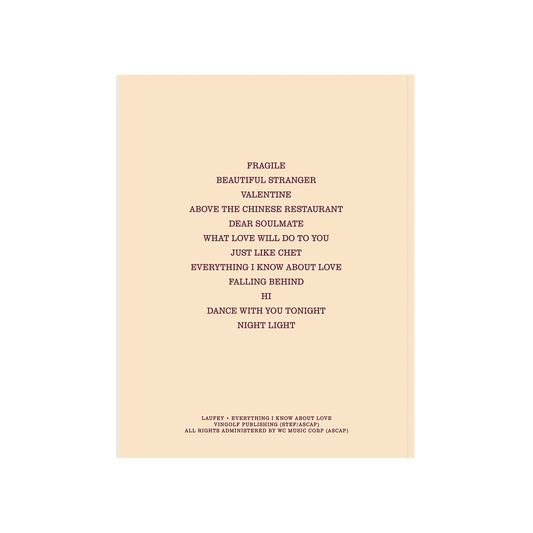 Everything I Know About Love Songbook