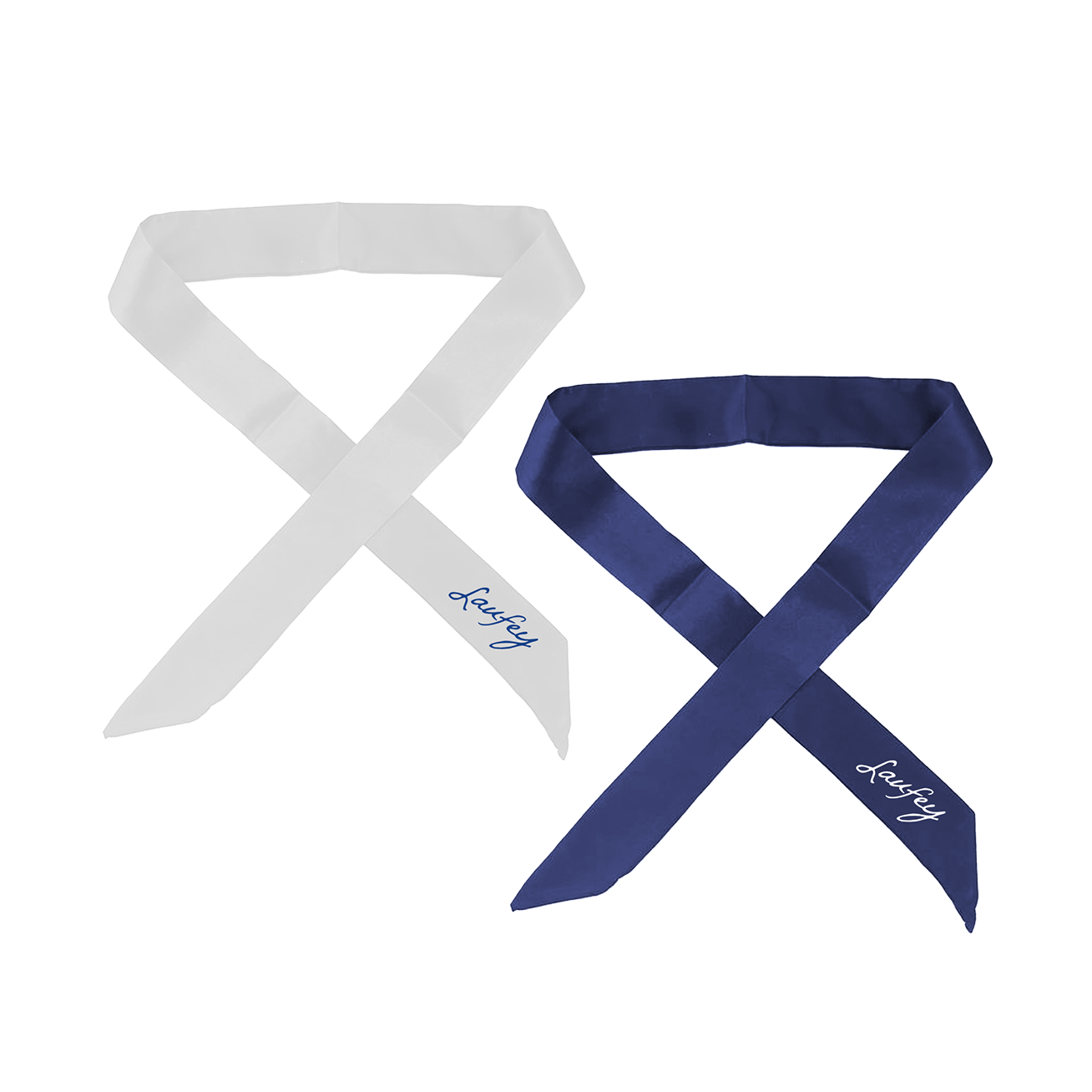 Signature Ribbon (Set of 2) - Navy/White