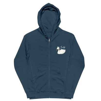 Swan Zip Hoodie