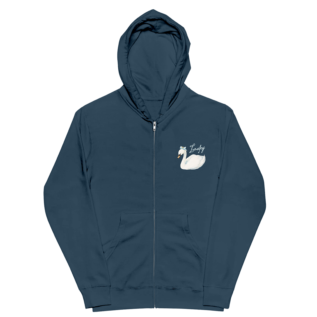Swan Zip Hoodie