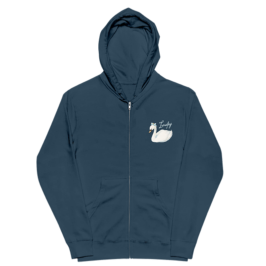 Swan Zip Hoodie