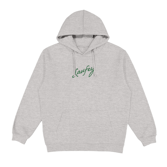 Embroidered Signature Hoodie - Green Thread - Laufey Merch