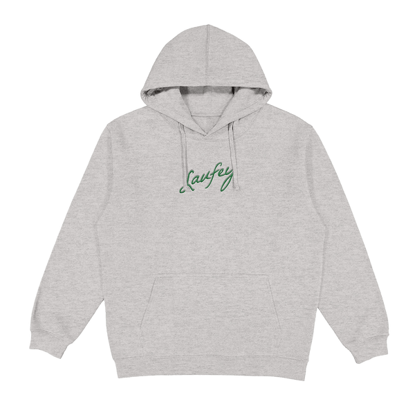 Grey 2024 green hoodie