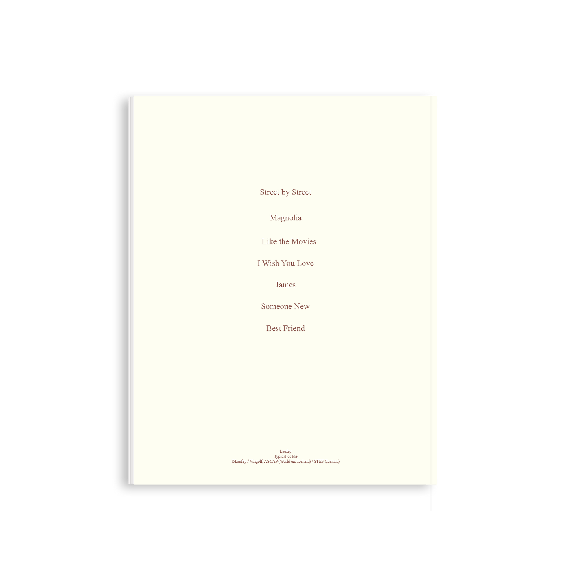Typical of Me - Sheet Music - Laufey Merch